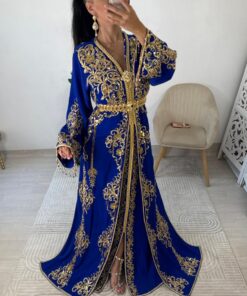 Alternative view of caftan bleu marine