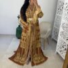 caftan rose marron