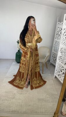 caftan rose marron
