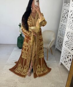 caftan rose marron