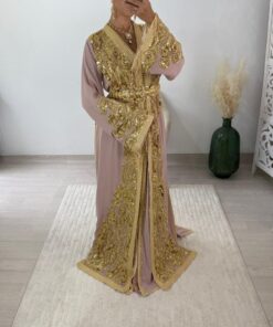 Alternative view of caftan Rose gold