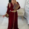 caftan rouge fonce