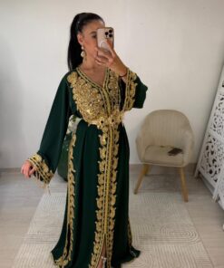 Alternative view of caftan vert royale